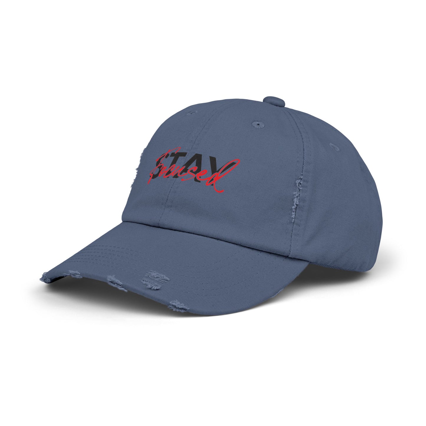 Unisex Distressed Cap - Stay Spiced, Vintage Style Baseball Hat, Gift for Him and Her, Casual Wear, Perfect for Summer and Festivals