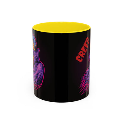 Creepy Gothic Accent Coffee Mug for Spooky Vibes, Halloween Decor, Unique Gift, Coffee Lover, Witchcraft Essentials