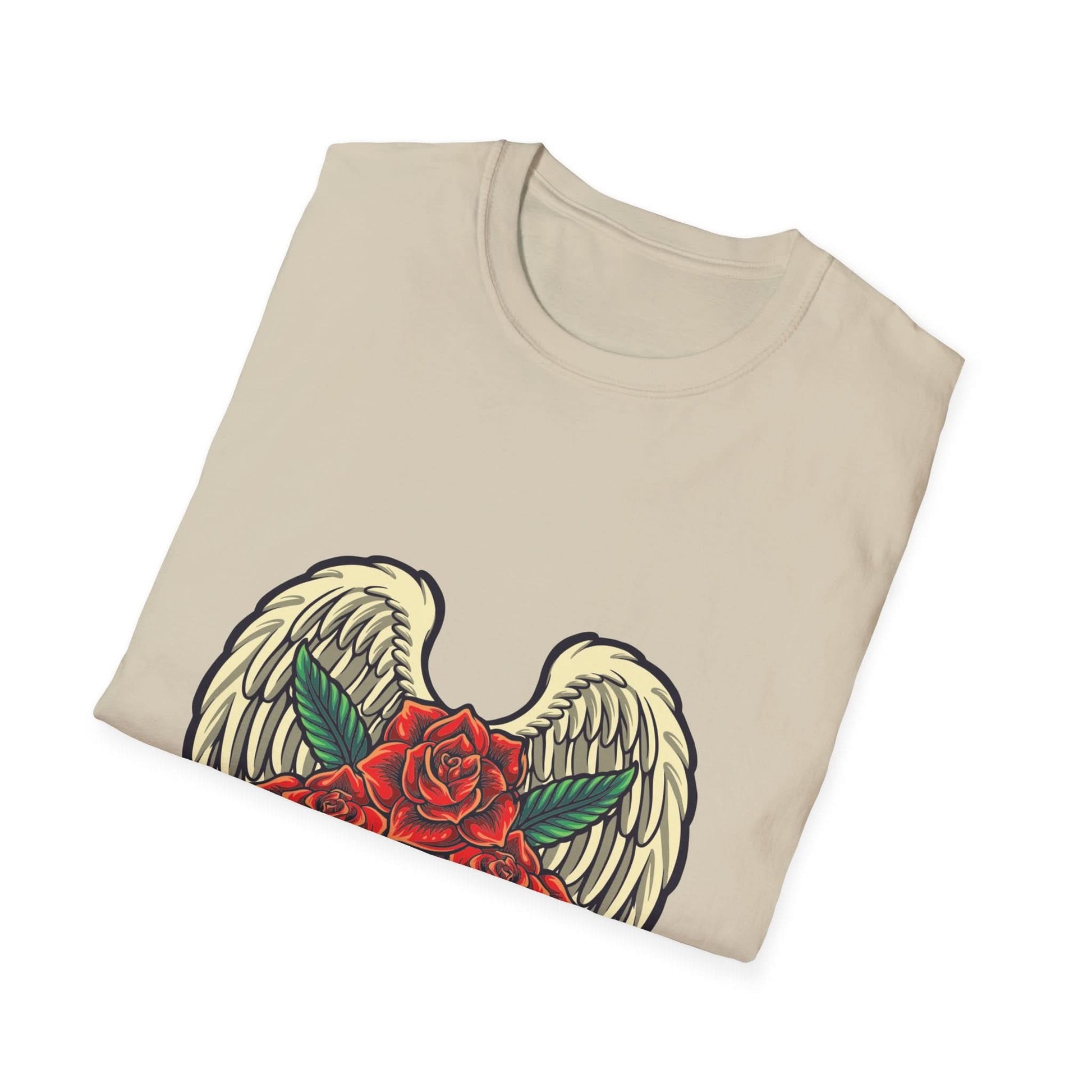 Red Rose Blooms with Angels Wings - Mleem