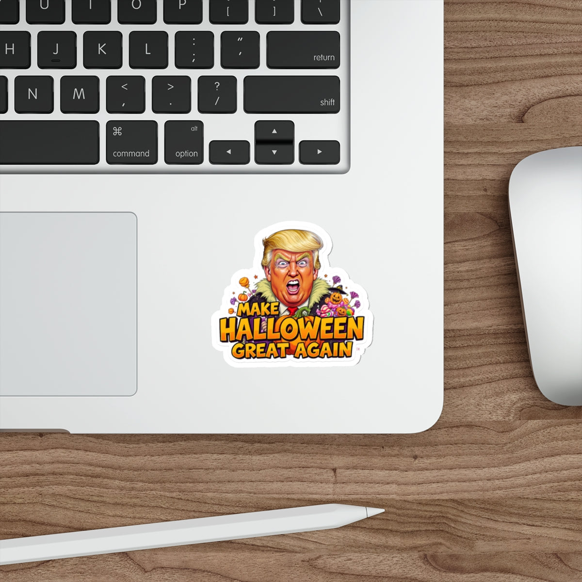 Halloween-Themed Die-Cut Stickers, Fun Party Favors, Laptop Decor, Seasonal Decor, Make Halloween Great Again