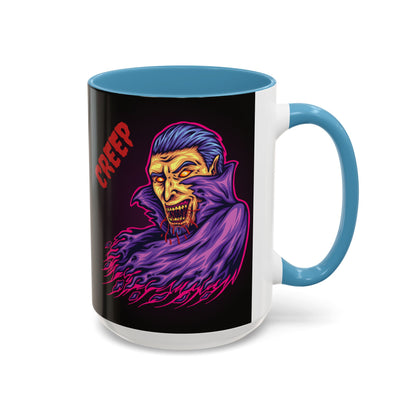 Creepy Gothic Accent Coffee Mug for Spooky Vibes, Halloween Decor, Unique Gift, Coffee Lover, Witchcraft Essentials