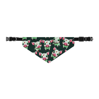 Cute Pig Print Dog Bandana Collar, Pet Accessory for Holidays, Dog Fashion, Cute Dog Gift, Fun Pet Apparel, Pet Birthday Party Decor