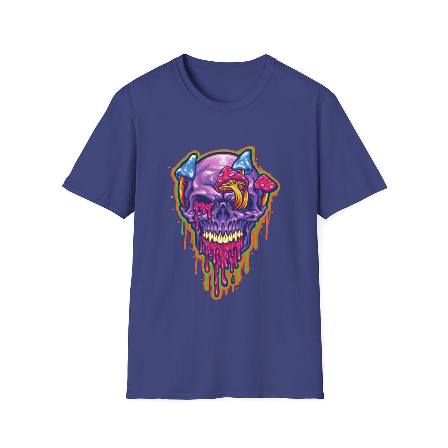 Magic Trippy Skull Mushroom Psychedelic - Mleem