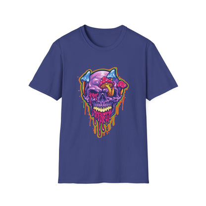 Magic Trippy Skull Mushroom Psychedelic - Mleem