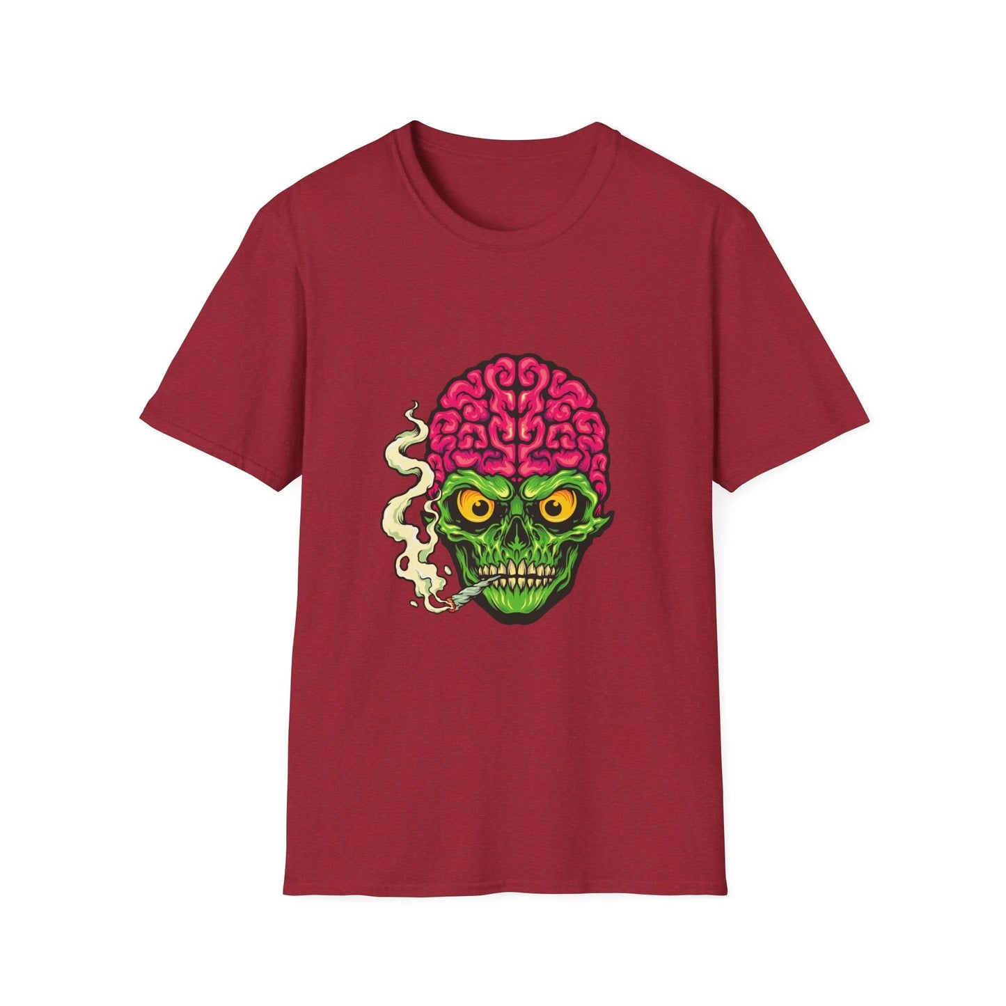 Smoking Skull Weed Cigarette Mascot - Mleem