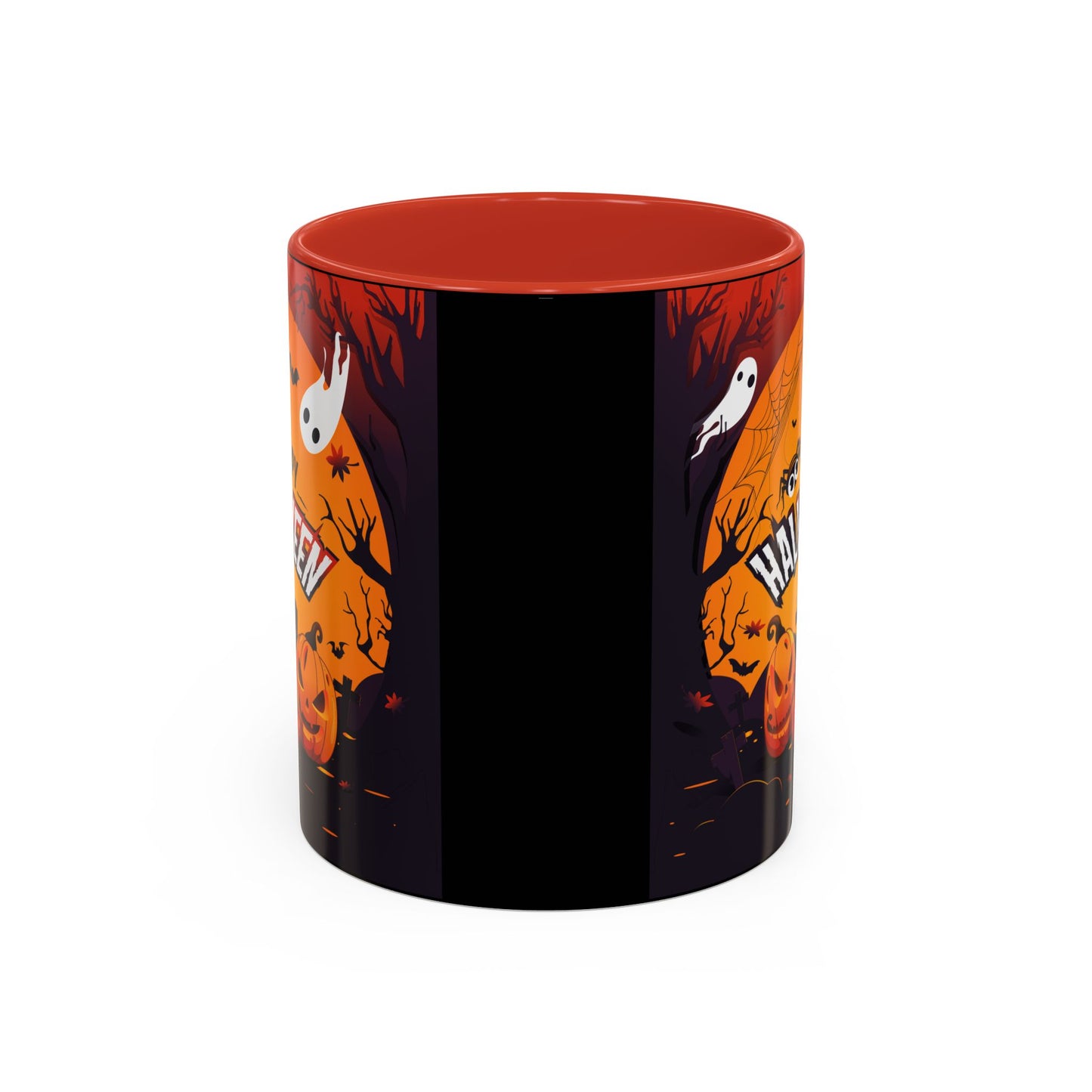 Spooky Halloween Coffee Mug - Perfect for Ghost Lovers and Fall Celebrations, Halloween Decor, Gift, Pumpkin Spice Season, Black Accent Mug