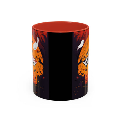 Spooky Halloween Coffee Mug - Perfect for Ghost Lovers and Fall Celebrations, Halloween Decor, Gift, Pumpkin Spice Season, Black Accent Mug