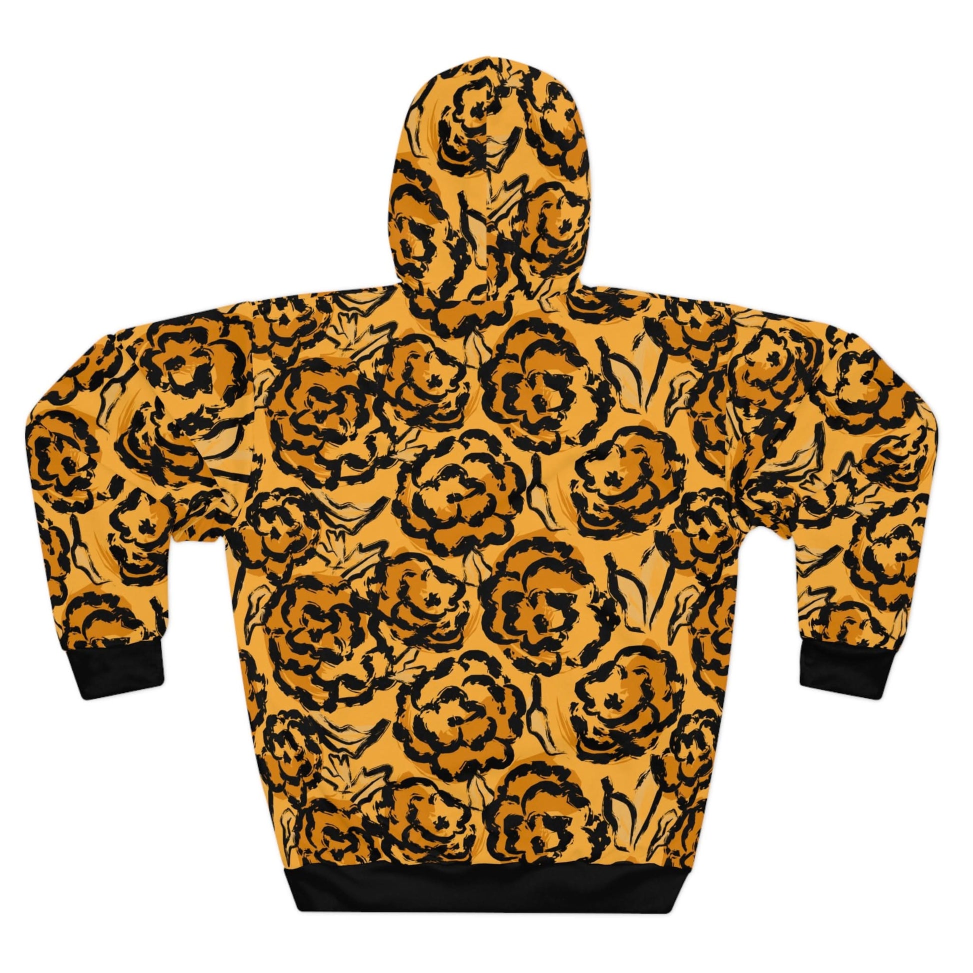 Black And Yellow Abstract - Mleem