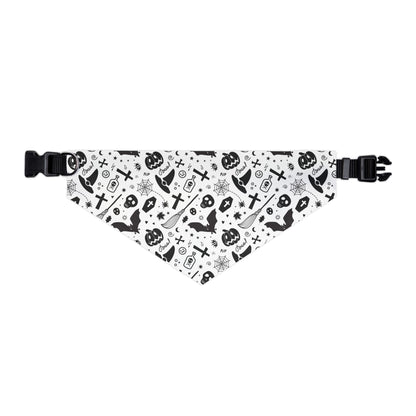 Halloween Pet Bandana, Spooky Dog Accessory, Adjustable Collar Scarf, Ideal for Halloween Parties, Pet Costume, Trick or Treat