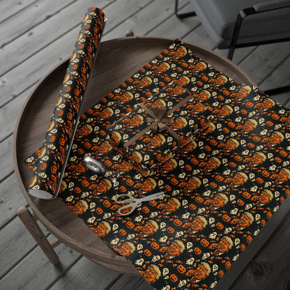 Festive Wrapping Paper for Halloween, Holiday Gift Wrap, Spooky Themed Paper, Trick-or-Treat Wrapping, Unique Present Decor