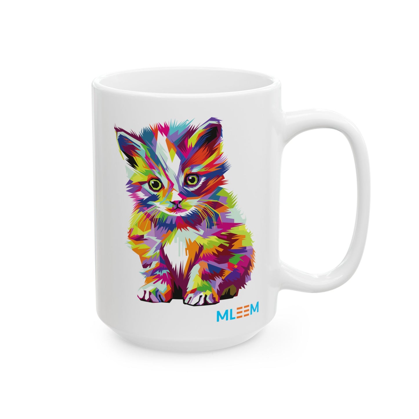 Vibrant Animal Ceramic Mug For Cat Lovers