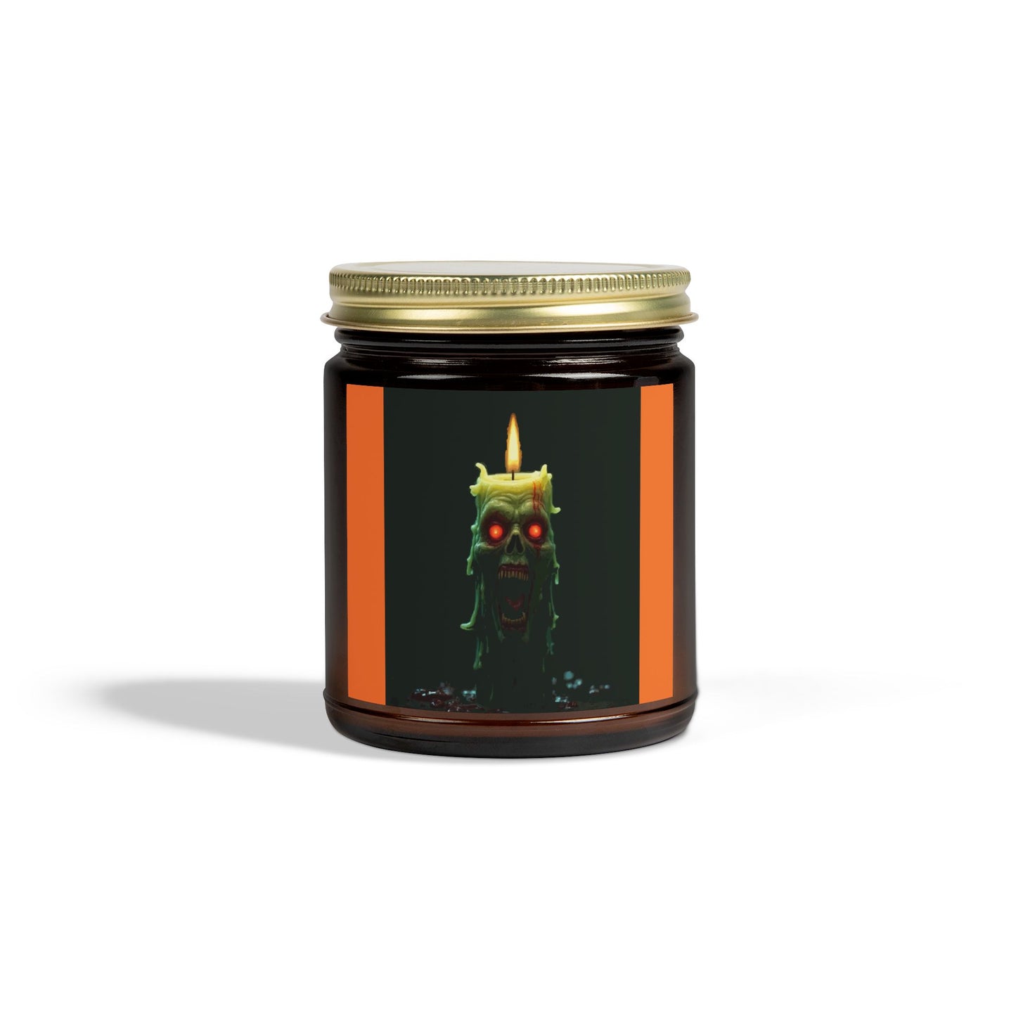 Coconut Apricot Candle with Spooky Vibe, Halloween Decor, Unique Gift, Cozy Atmosphere, Candle for Relaxation