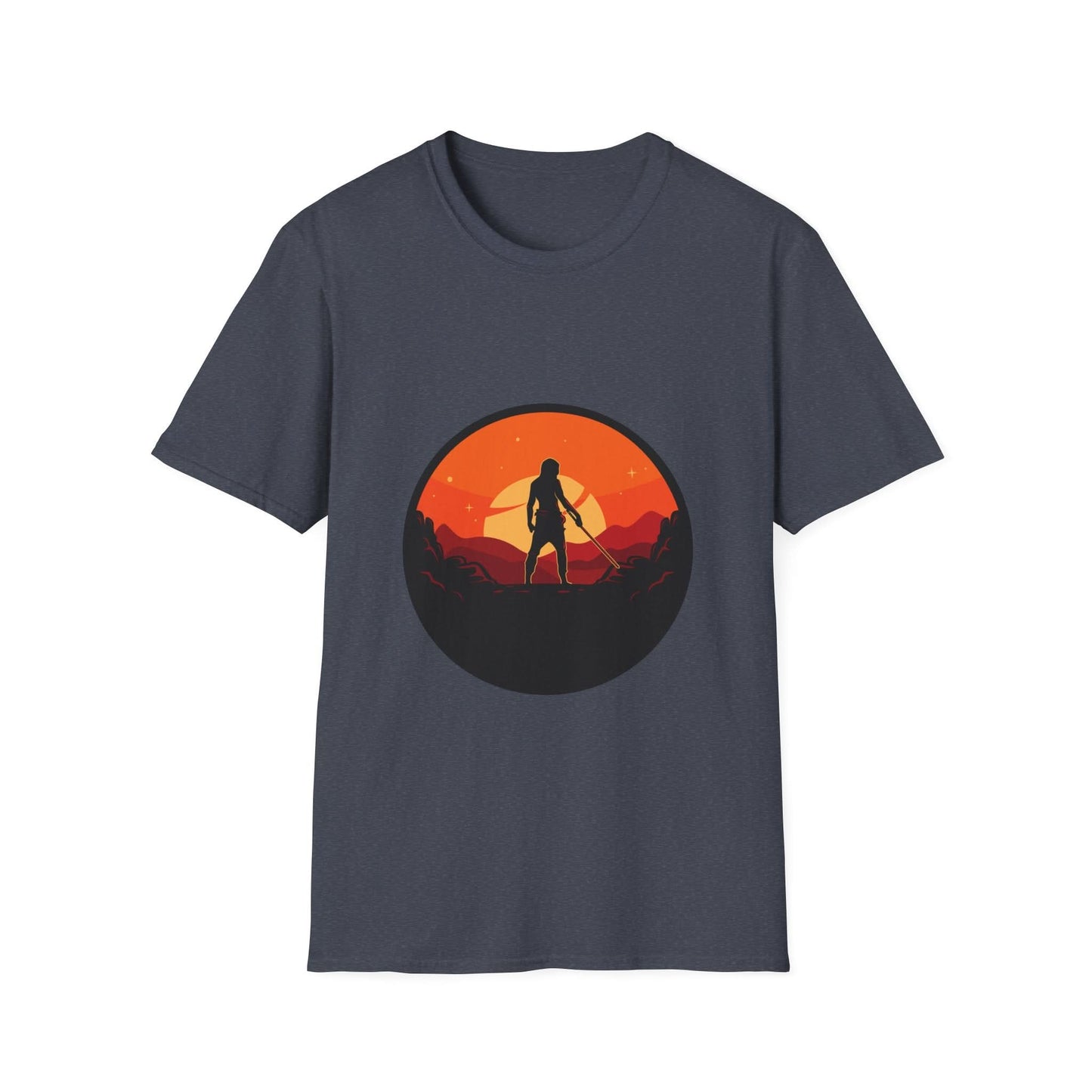 Swordsman With Sunset Background - Mleem