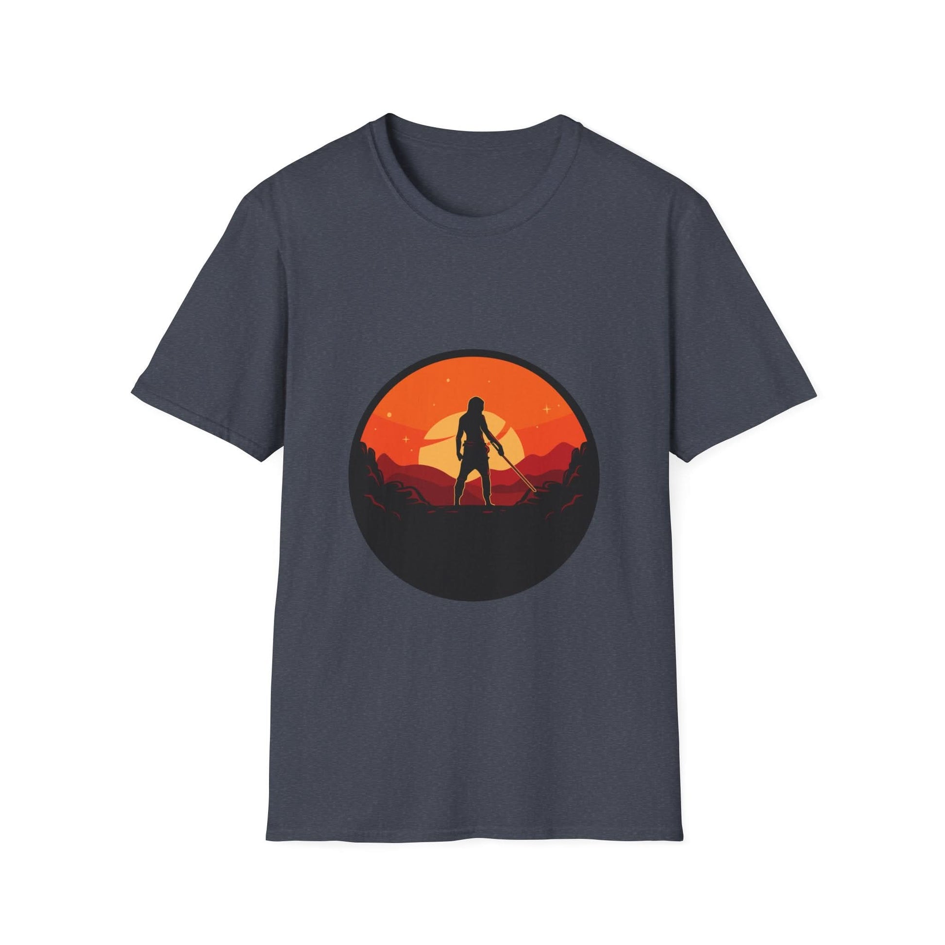 Swordsman With Sunset Background - Mleem
