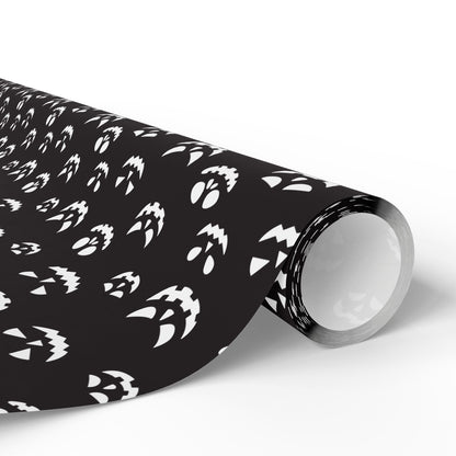 Spooky Halloween Wrapping Paper Roll, Unique Gift Wrap for Halloween Parties, Trick or Treat, Scary Decor, Ghostly Presents