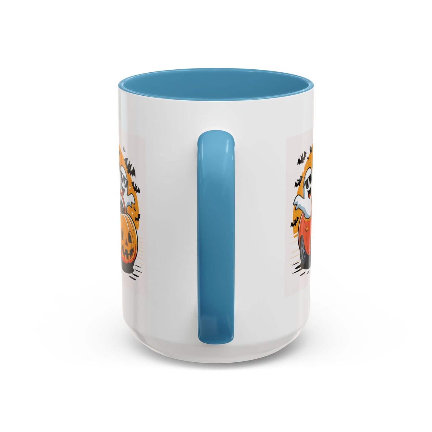 Halloween Ghost Car Coffee Mug, Spooky Mug for Fall, Pumpkin Spice Coffee Cup, Halloween Theme Drinkware, Funny Ghost Mug