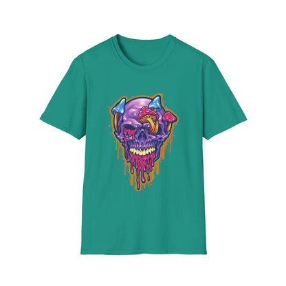 Magic Trippy Skull Mushroom Psychedelic - Mleem