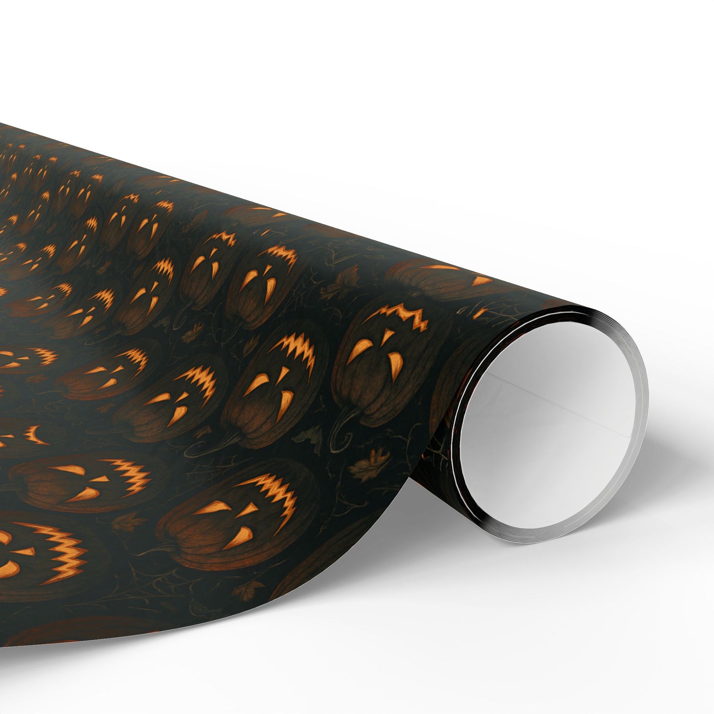 Halloween Pumpkin Wrapping Paper, Festive Gift Wrap for Fall Celebrations, Unique Holiday Supplies, Trick-or-Treat Decor, Party Favors