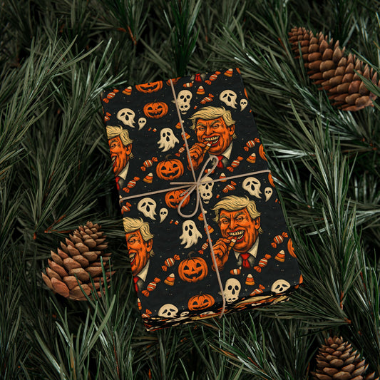 Festive Wrapping Paper for Halloween, Holiday Gift Wrap, Spooky Themed Paper, Trick-or-Treat Wrapping, Unique Present Decor