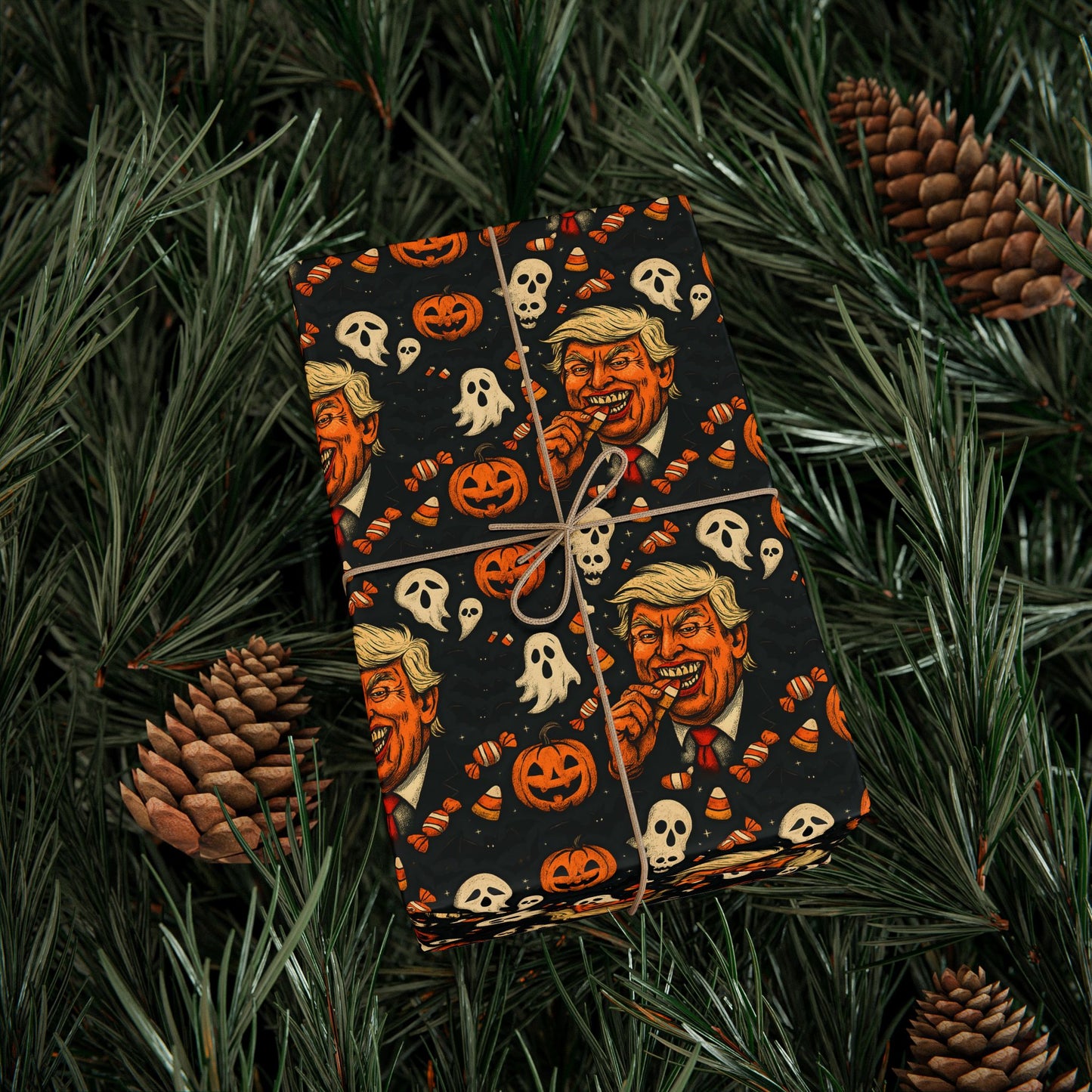 Festive Wrapping Paper for Halloween, Holiday Gift Wrap, Spooky Themed Paper, Trick-or-Treat Wrapping, Unique Present Decor