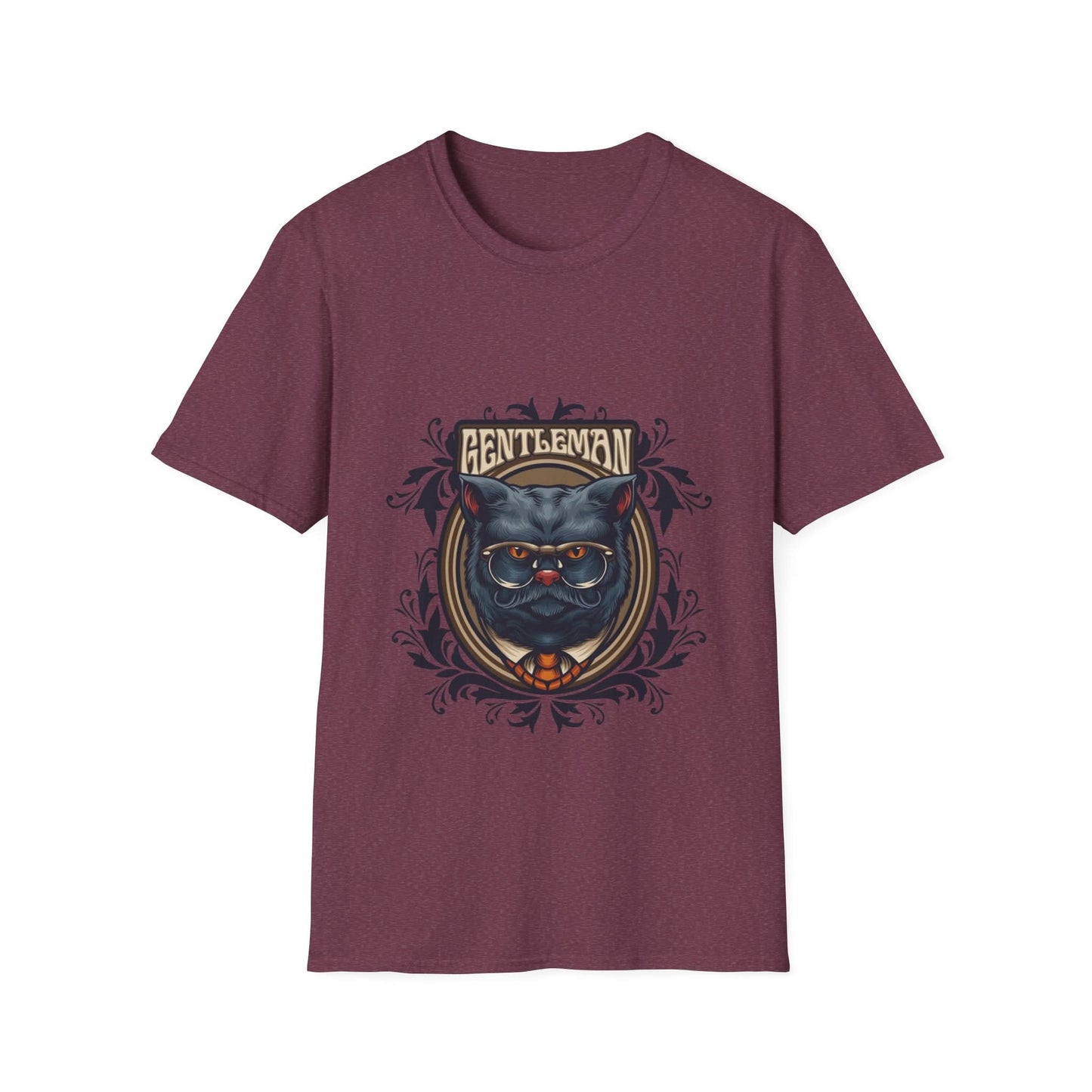 Animal Grey Cat with Framed Ornaments - Mleem
