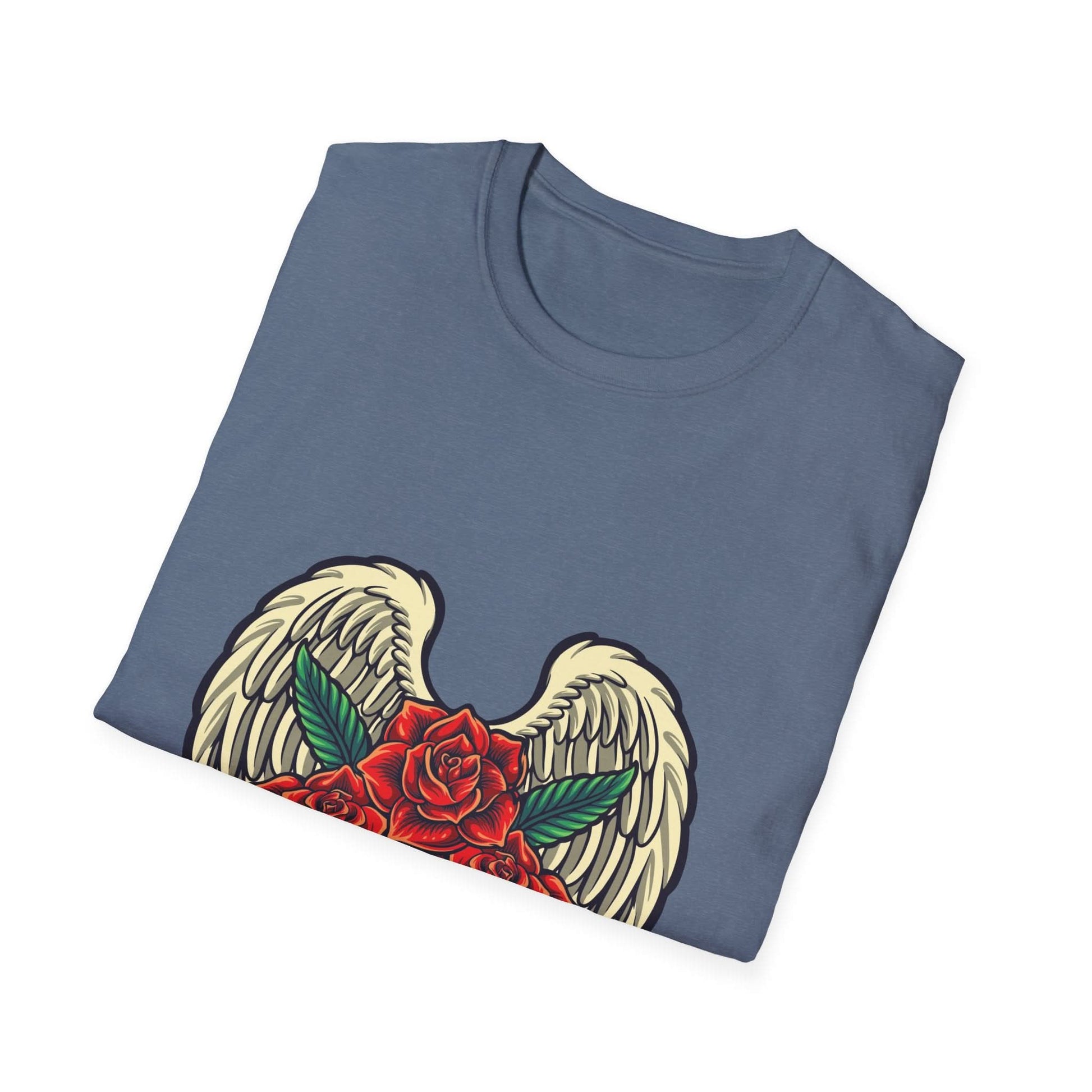Red Rose Blooms with Angels Wings - Mleem