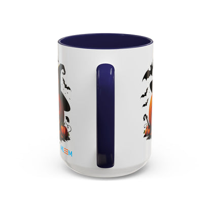 Halloween Pumpkin Accent Coffee Mug – Perfect for Fall, Autumn, Spooky Season, Gift for Coffee Lovers, Home Decor