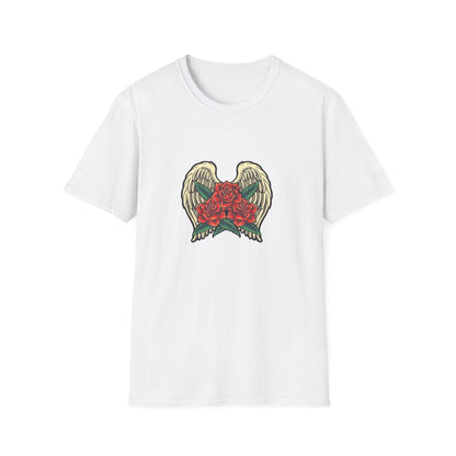 Red Rose Blooms with Angels Wings - Mleem