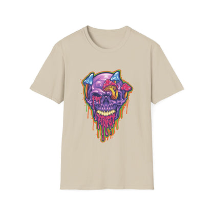 Magic Trippy Skull Mushroom Psychedelic - Mleem