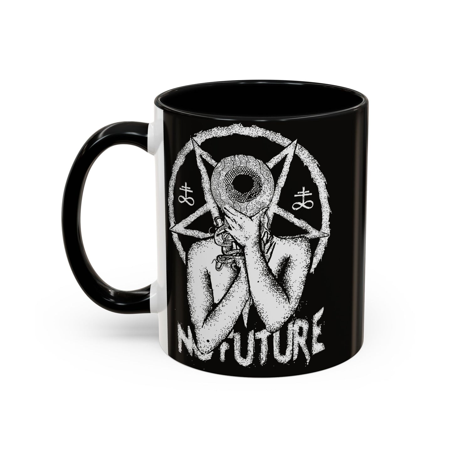Gothic Ceramic Coffee Mug – Dark Art, Unique Gift, Halloween Decor, Witchy Vibe, Spooky Homeware