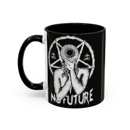 Gothic Ceramic Coffee Mug – Dark Art, Unique Gift, Halloween Decor, Witchy Vibe, Spooky Homeware