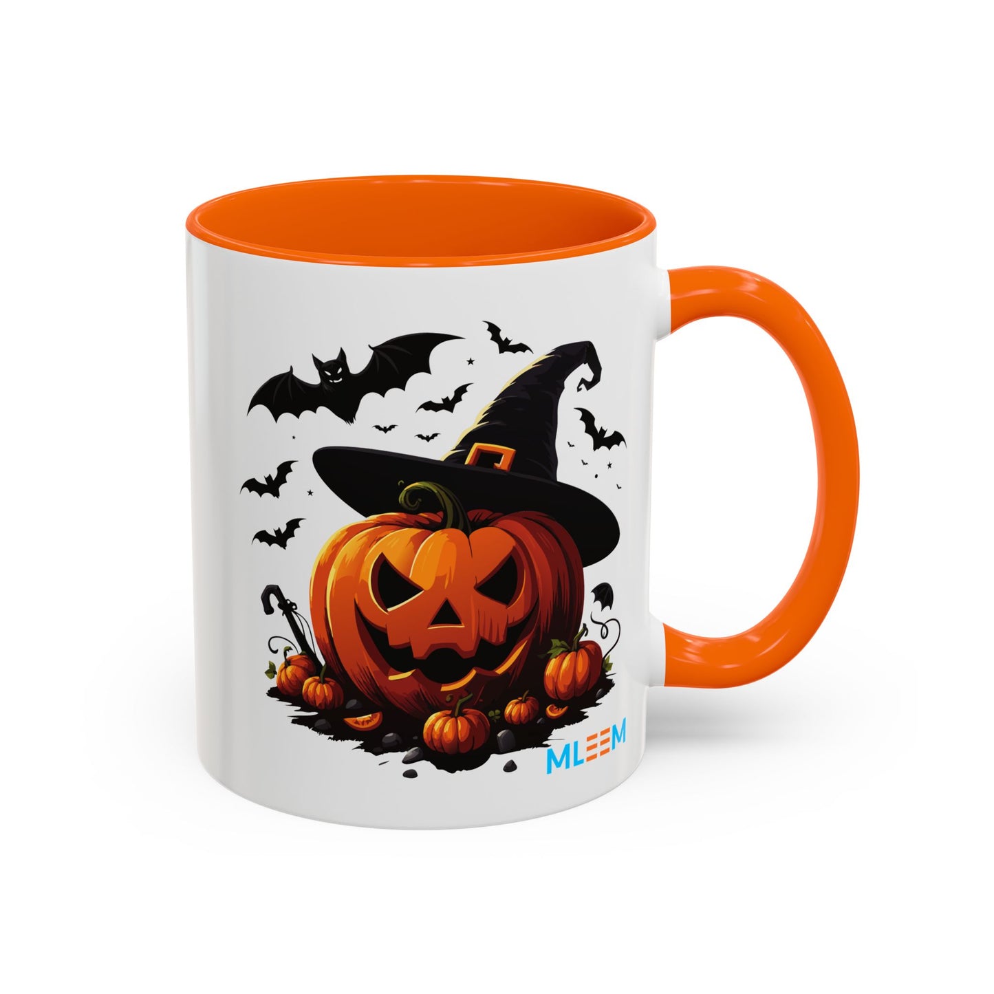 Halloween Pumpkin Accent Coffee Mug – Perfect for Fall, Autumn, Spooky Season, Gift for Coffee Lovers, Home Decor