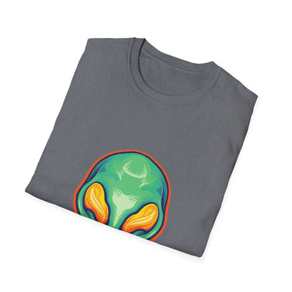 Alien Head Green Smile Mascot - Mleem
