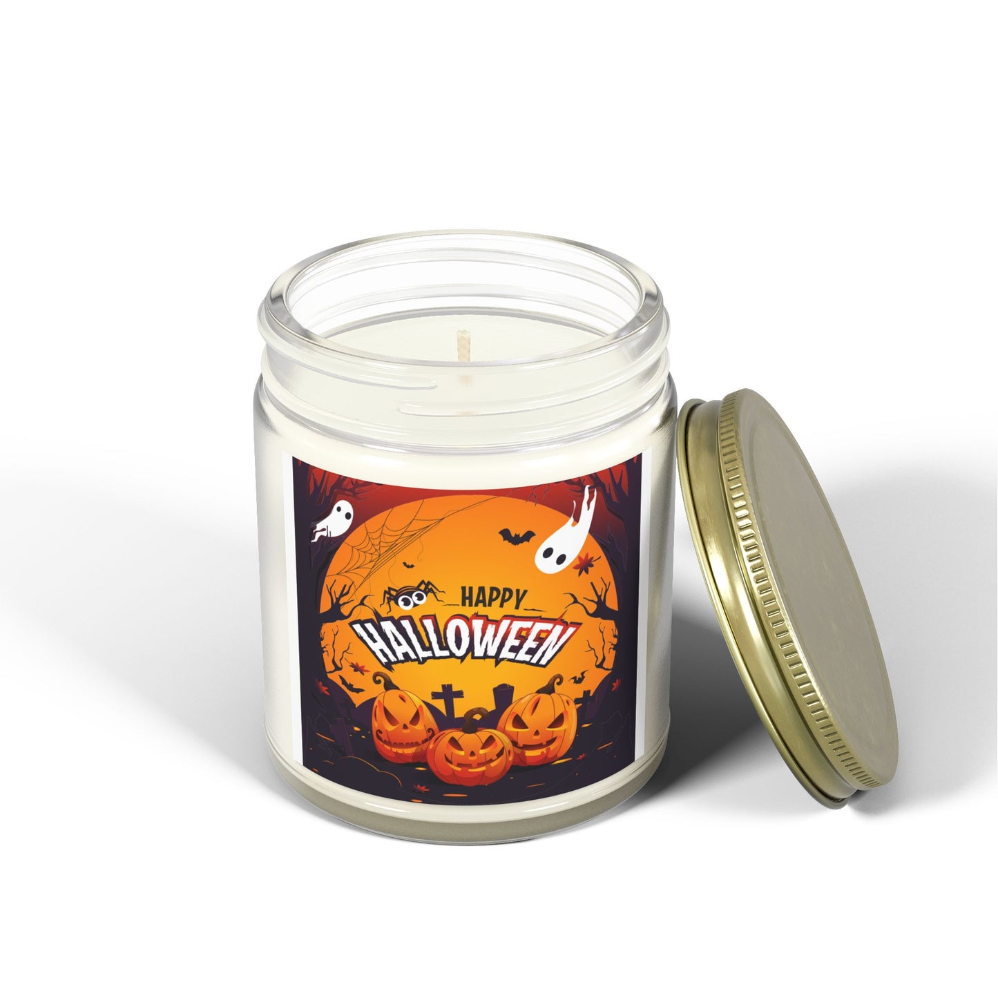 Halloween Scented Candles, Pumpkin Spice Aroma, Fall Decor, Home Fragrance, Gift Idea