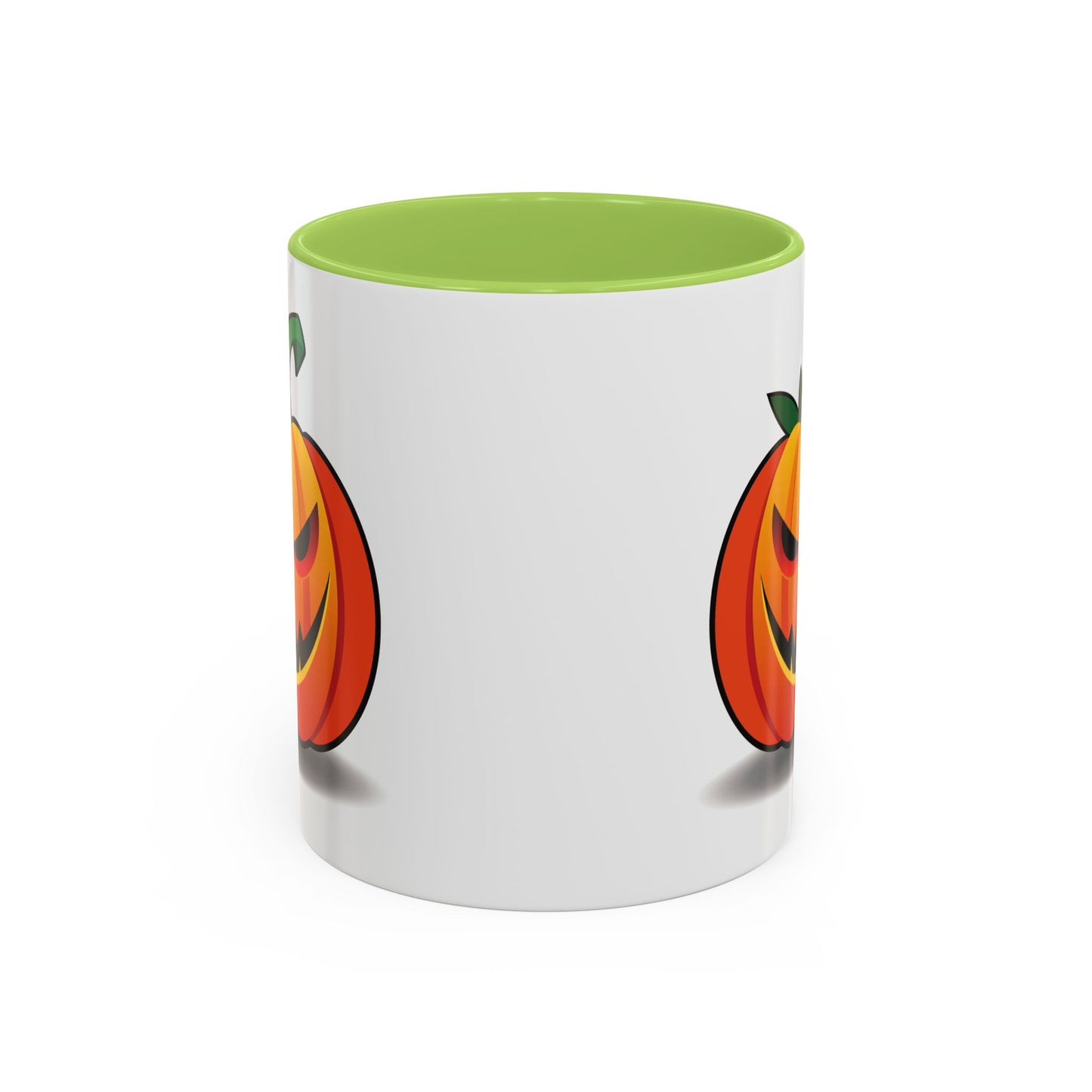 Halloween Pumpkin Accent Mug | Spooky Coffee Cup | Fall Decor | Pumpkin Art | Gift for Halloween Lovers, 11oz, 15oz