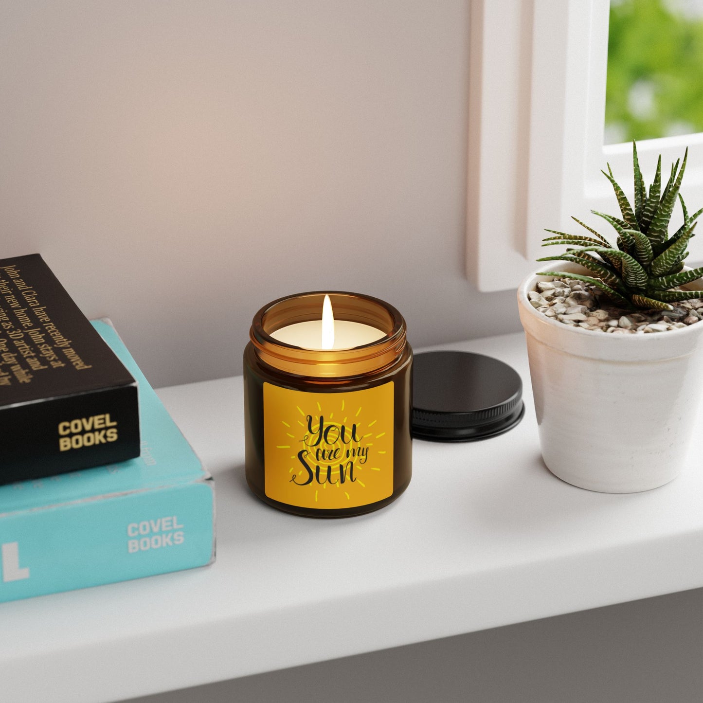 You Are My Sun Scented Soy Candle, Cozy Home Decor