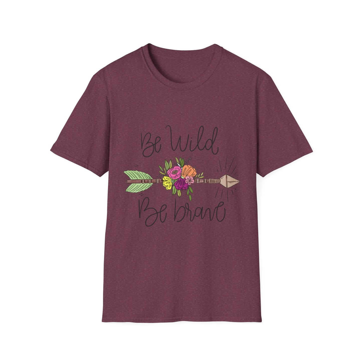 Be Wild Be Brave Flower Arrow - Mleem