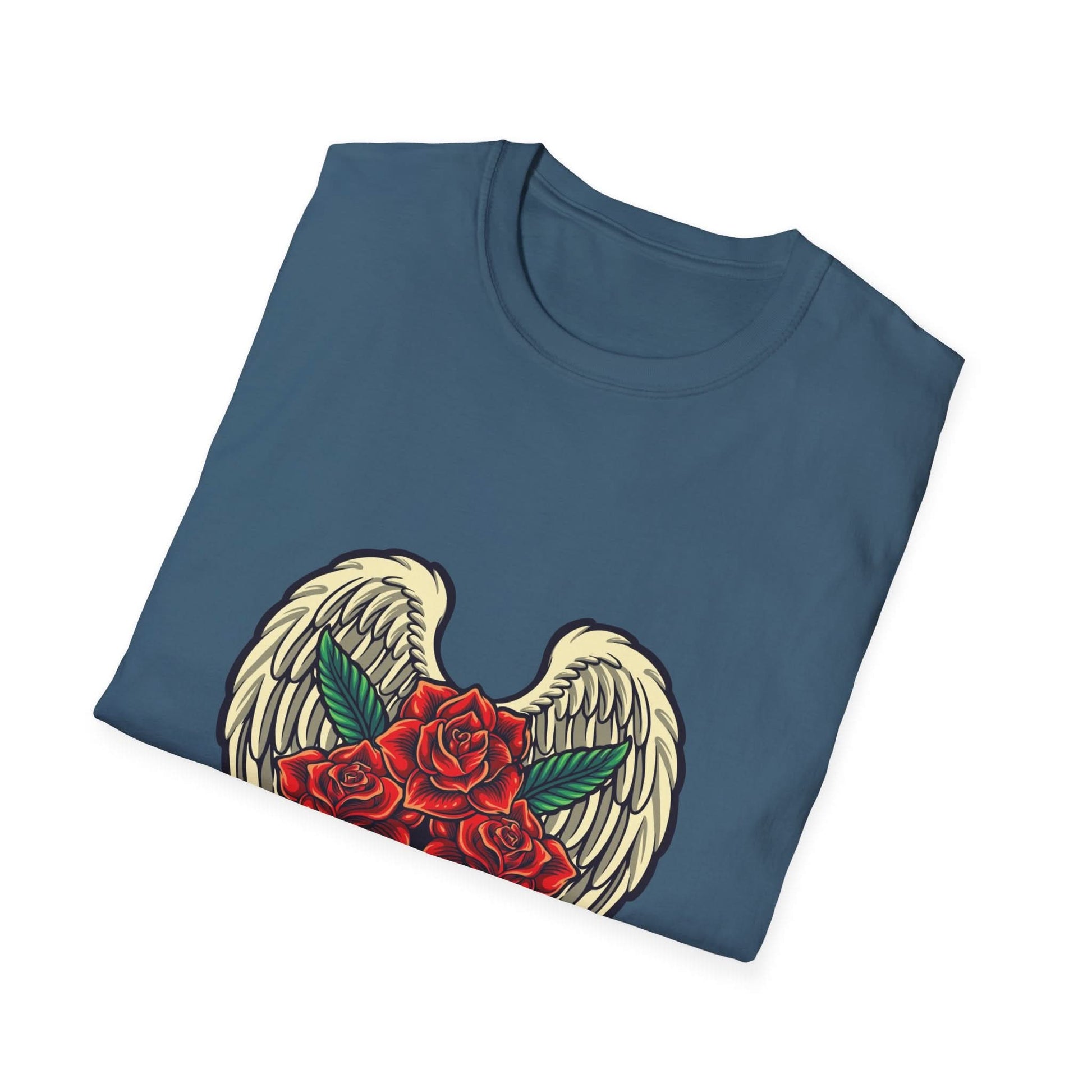 Red Rose Blooms with Angels Wings - Mleem