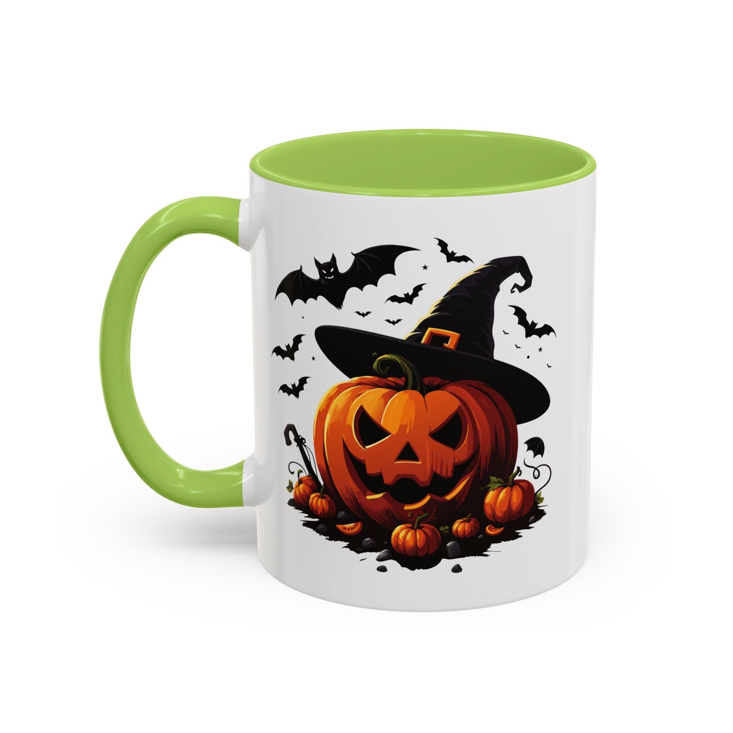 Halloween Pumpkin Accent Coffee Mug – Perfect for Fall, Autumn, Spooky Season, Gift for Coffee Lovers, Home Decor