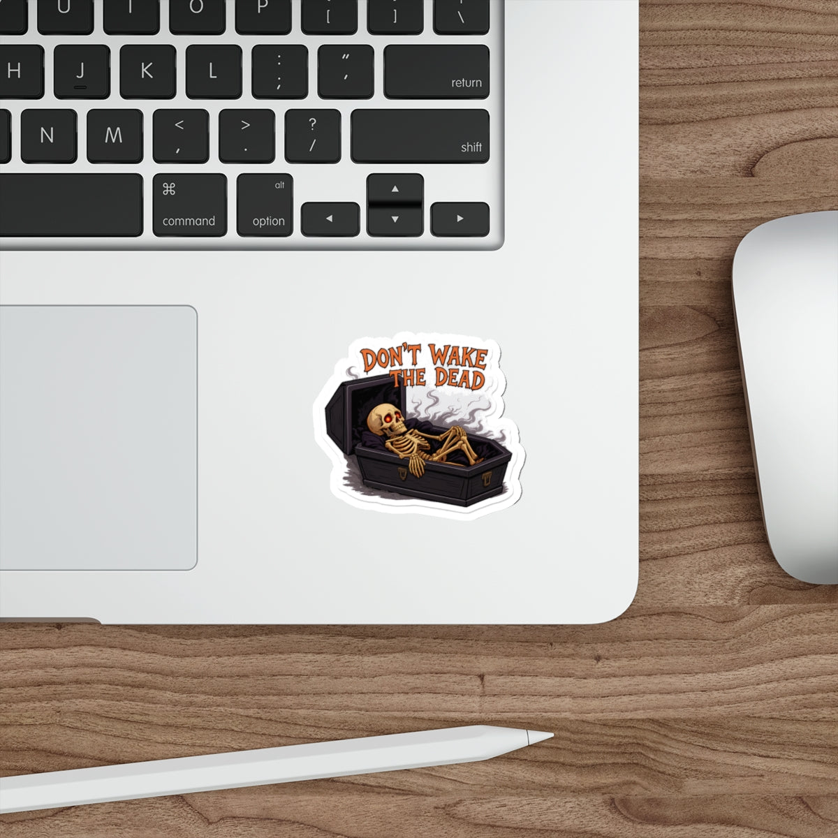 Spooky Skeleton Die-Cut Stickers | Halloween Decor, Laptop Stickers, Party Favors, Gag Gifts, Creepy Decor