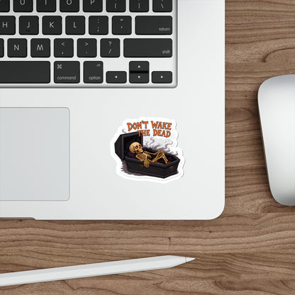 Spooky Skeleton Die-Cut Stickers | Halloween Decor, Laptop Stickers, Party Favors, Gag Gifts, Creepy Decor