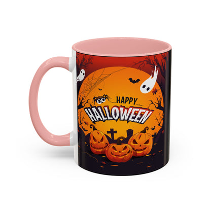 Spooky Halloween Coffee Mug - Perfect for Ghost Lovers and Fall Celebrations, Halloween Decor, Gift, Pumpkin Spice Season, Black Accent Mug