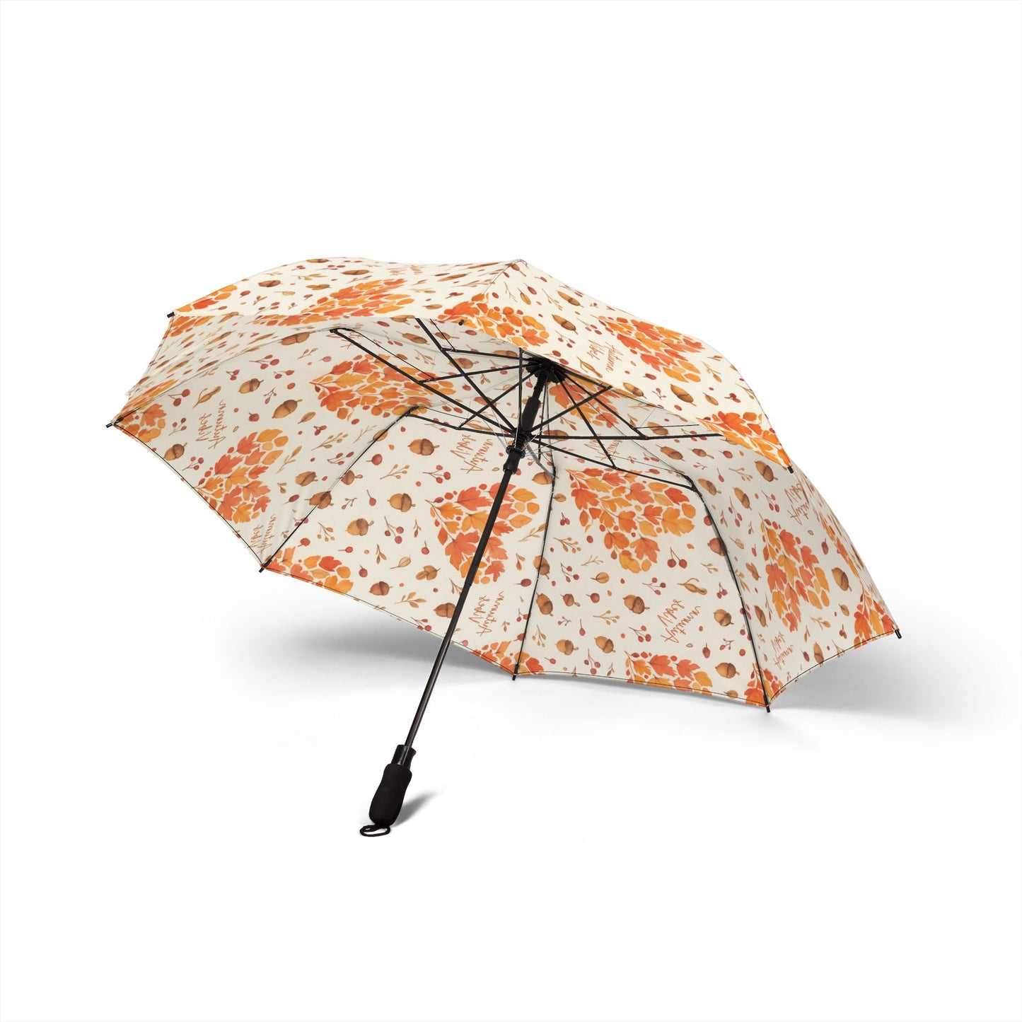 Charming Floral Umbrella, Cute Umbrella for Rainy Days, Unique Gift for Her, Lightweight Travel Umbrella, Heart Patterned Canopy