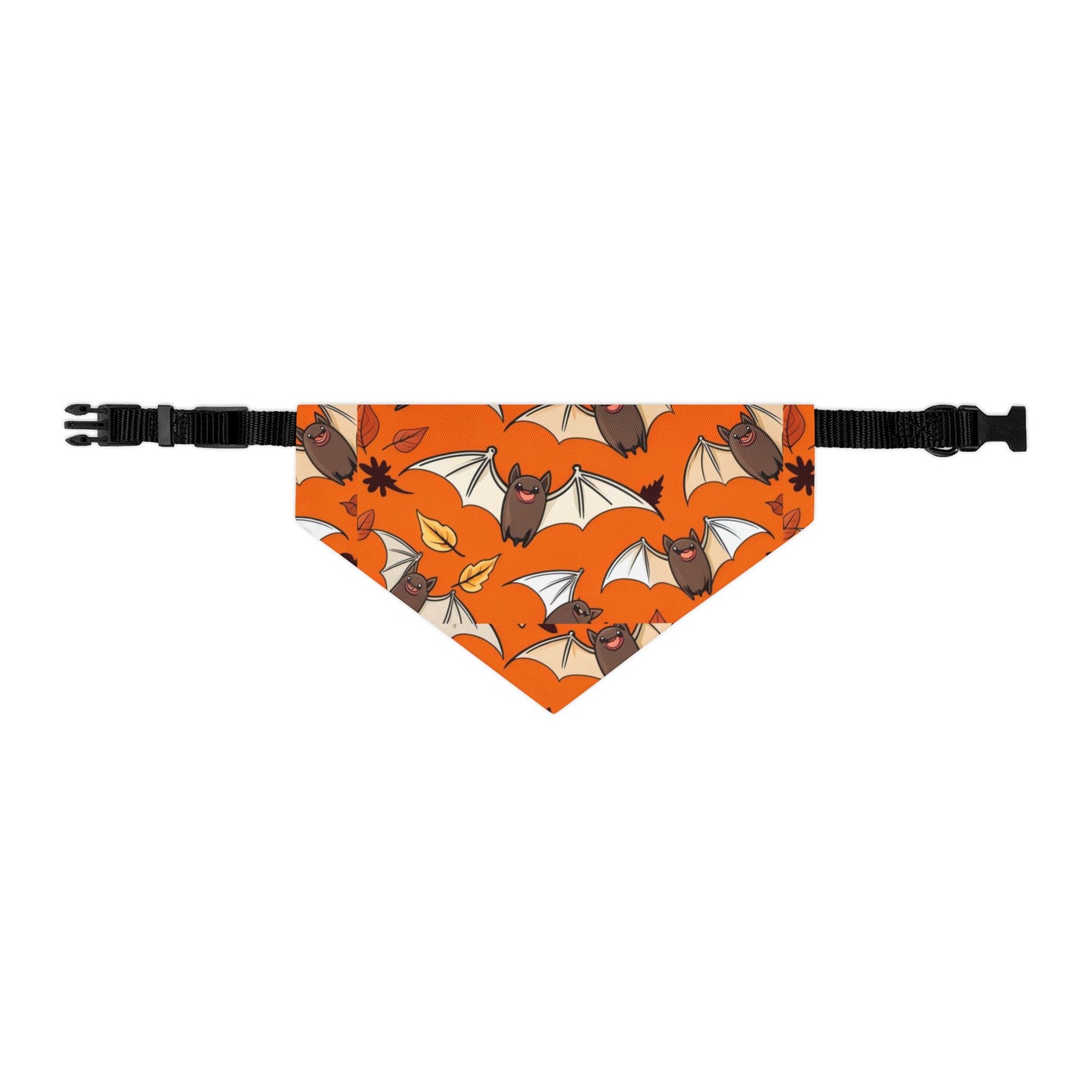 Cute Halloween Pet Bandana Collar, Dog Accessories, Pet Costume, Bat Print, Fall Pet Gear