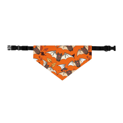 Cute Halloween Pet Bandana Collar, Dog Accessories, Pet Costume, Bat Print, Fall Pet Gear