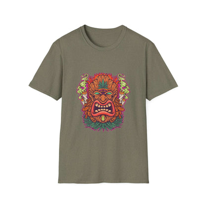 Tiki Leaf Weed Mascot with Smoke - Mleem