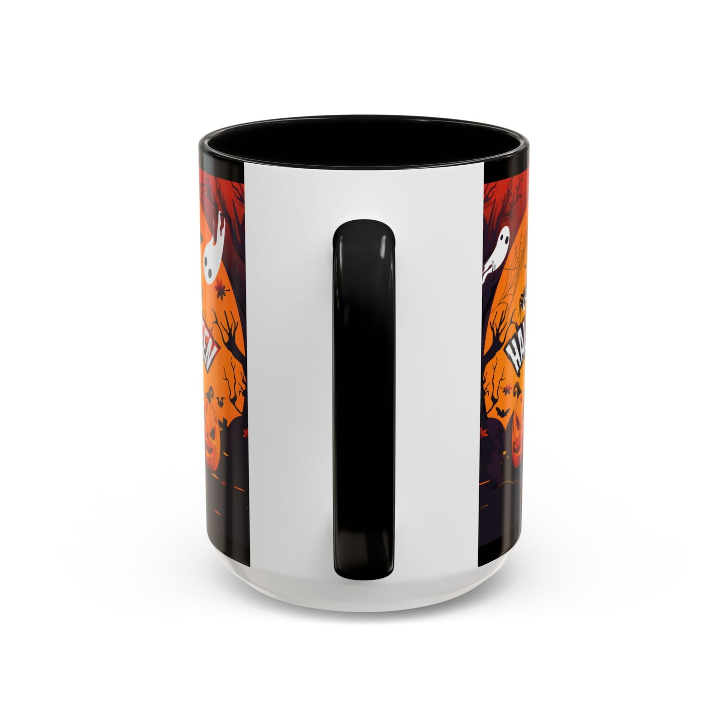Spooky Halloween Coffee Mug - Perfect for Ghost Lovers and Fall Celebrations, Halloween Decor, Gift, Pumpkin Spice Season, Black Accent Mug