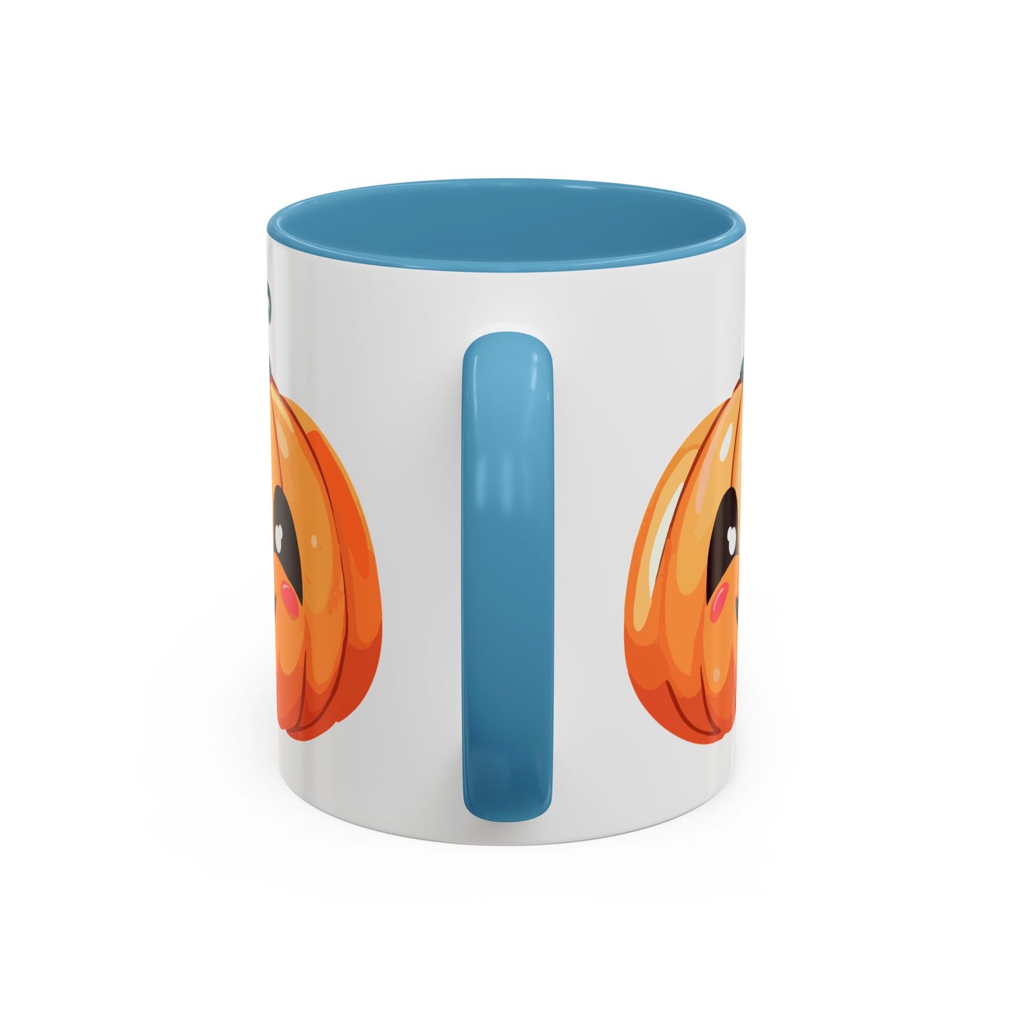 Cute Pumpkin Accent Coffee Mug for Fall, Halloween Decor, Gift for Coffee Lovers, Autumn Kitchenware, Seasonal Drinkware