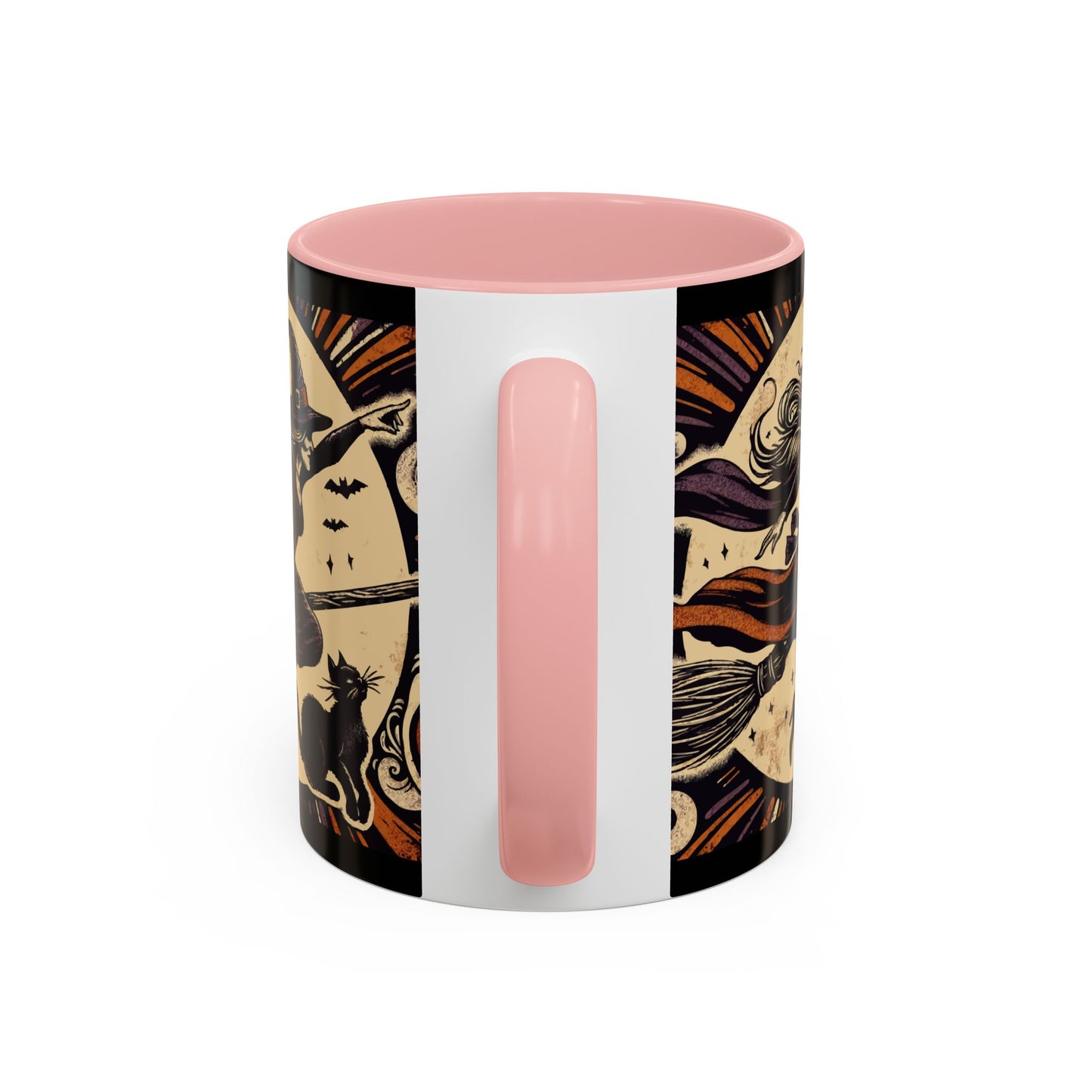 Halloween-Themed Accent Coffee Mug, Coffee Cup for Witch Lovers, Haunted Mug for Spooky Season, Unique Gift for Halloween, Witch Decor
