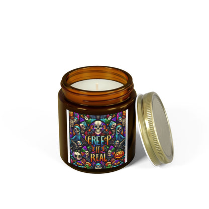 Halloween Scented Candles, Fragrant Home Decor, 'Creep it Real' Candles for Fall Celebrations, Party Favors, Gifts